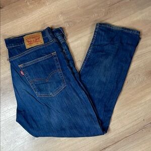 Levi's 513 Blue‎ Denim Jeans. Size 36 x 30. Well worn!